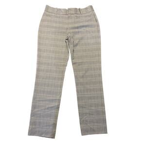 Calvin Klein Womens Plaid Blue Houndstooth Trousers Dress Pant Size 6